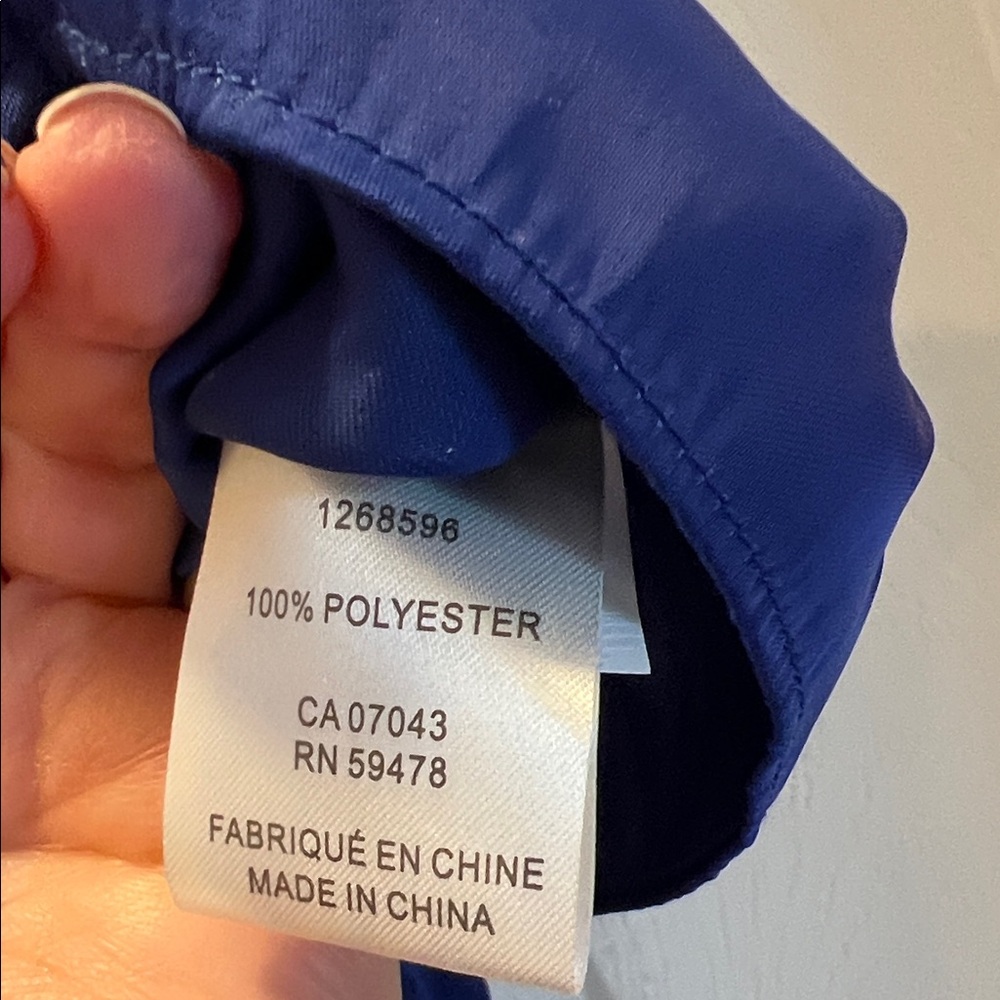 Joie Royal Blue Tie-Front Silky Blouse - Picture 8 of 8